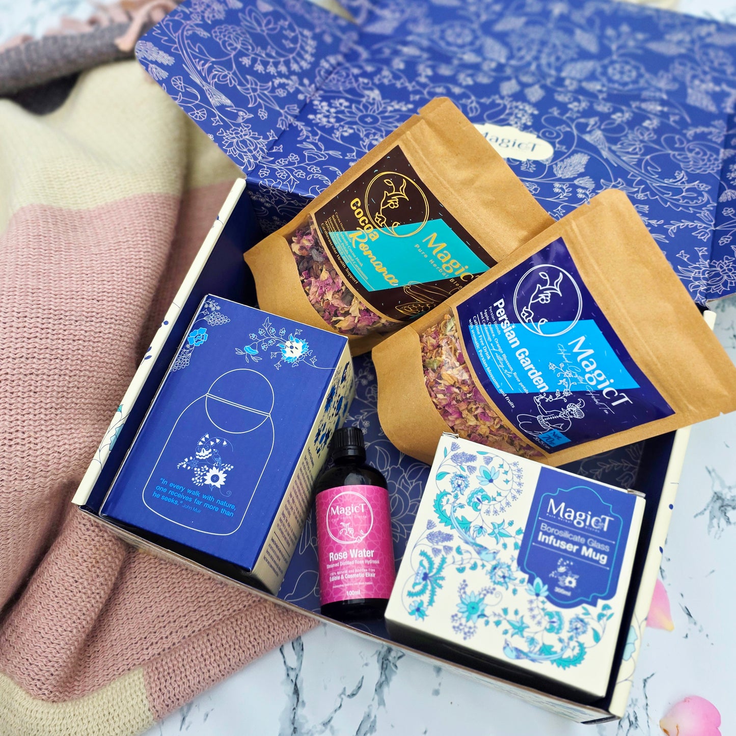 Rosy Romance Collection: Luxury Floral Gift Pack