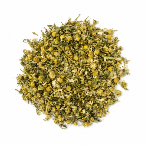 Dried chamomile flowers