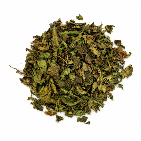 Dried lemon balm leaves