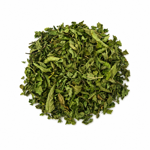 Dried peppermint leaves
