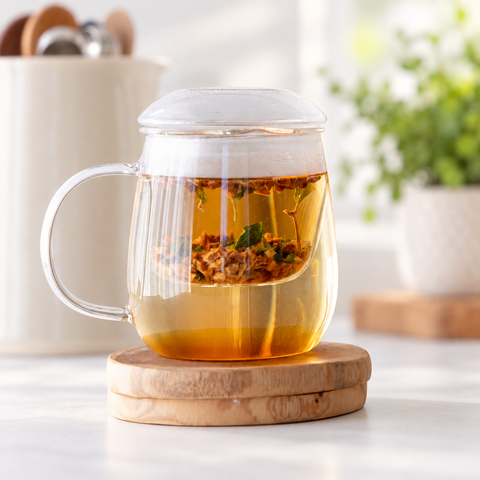 Glass Infuser Mug