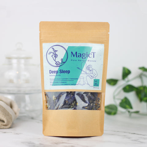 Deep Sleep herbal tea blend close-up - Magic T New Zealand