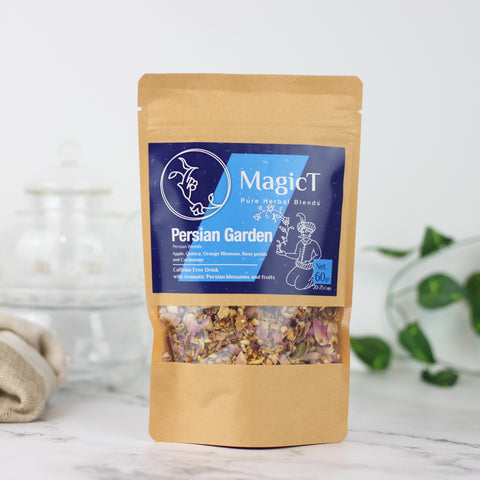 Persian Garden herbal tea blend close-up - Magic T New Zealand