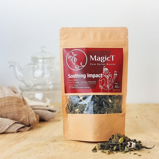 Soothing Impact: Green tea, Ginger, Peppermint, Cardamom - Magic T